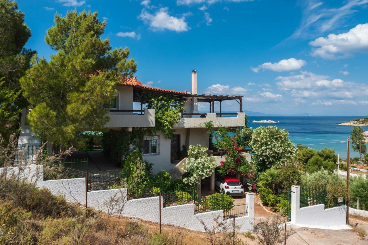 Saronic Seafront Villa Salamis Exteriör bild